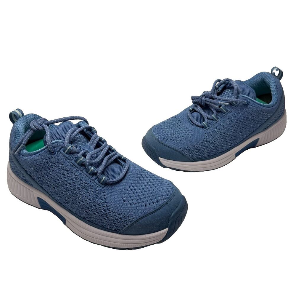 Orthofeet Coral Sneaker Shoes Orthopedic Walking Shoes Light Blue Women's 7.5 B
